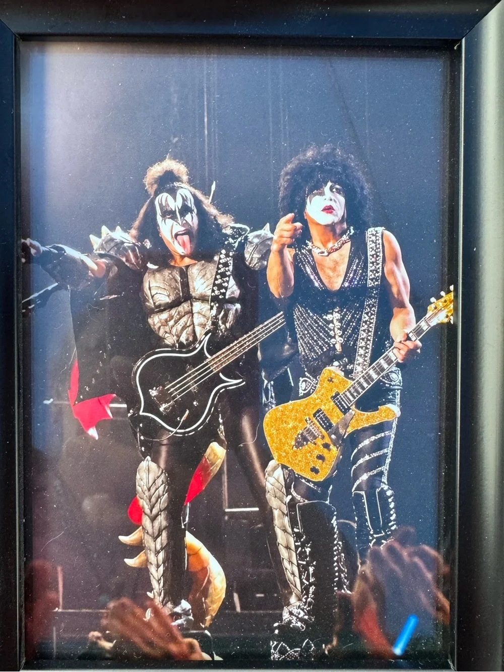 KISS live in Vancouver Framed Black Decorative Photo Art - Rock Performance - Picture 3 of 4